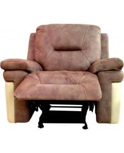 HomeTown Fabric Manual Rocker Recliners  (Finish Color - Mocha Cream)